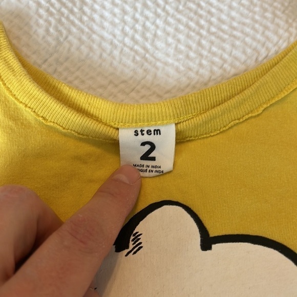 Stem Boxy Lightening Bolt Tee/Crop top - Picture 2 of 4